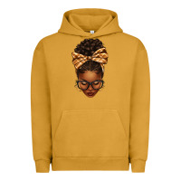 Pigment Peanut Butter plaid bandana afro woman Urban Hoodie - texasbilliewilder