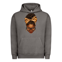 Pigment Tornado plaid bandana afro woman Urban Hoodie - texasbilliewilder
