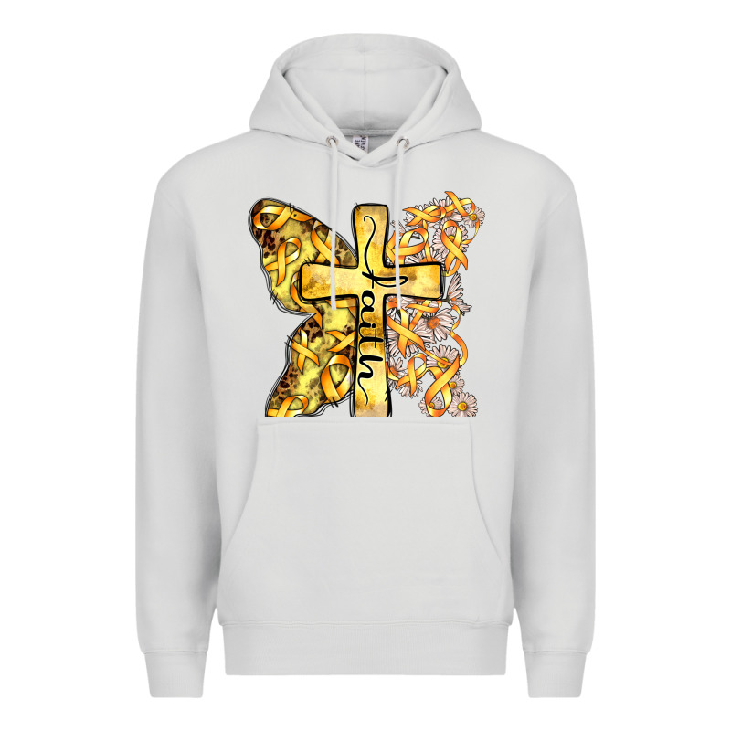 Faith Child Cancer Cross Premium Hoodie by Zillion Design Studio | Teevron