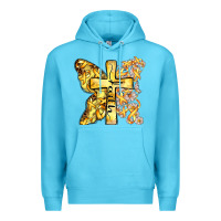 Ocean Blue faith child cancer cross Premium Hoodie - Zillion Design Studio