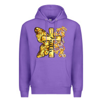 Purple faith child cancer cross Premium Hoodie - Zillion Design Studio