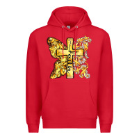 Red faith child cancer cross Premium Hoodie - Zillion Design Studio