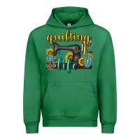 Emerald quilting life western Urban Hoodie - texasbilliewilder