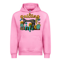 Fuchsia Pink quilting life western Urban Hoodie - texasbilliewilder