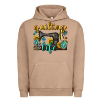 Pigment Burro quilting life western Urban Hoodie - texasbilliewilder