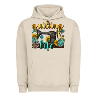Pigment French Oak quilting life western Urban Hoodie - texasbilliewilder
