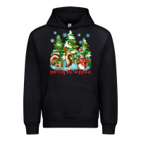 Black merry christmas rabbits Urban Hoodie - Zillion Design Studio