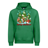 Emerald merry christmas rabbits Urban Hoodie - Zillion Design Studio
