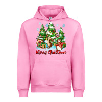 Fuchsia Pink merry christmas rabbits Urban Hoodie - Zillion Design Studio