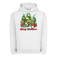 Pigment Lunar Rock merry christmas rabbits Urban Hoodie - Zillion Design Studio