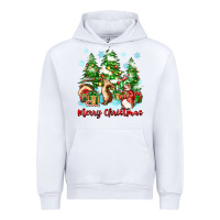 White merry christmas rabbits Urban Hoodie - Zillion Design Studio