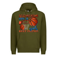 Army Green diamonds are a girls best friend basketball Premium Hoodie - texasbilliewilder