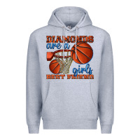 Heather Grey diamonds are a girls best friend basketball Premium Hoodie - texasbilliewilder