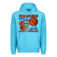 Ocean Blue diamonds are a girls best friend basketball Premium Hoodie - texasbilliewilder