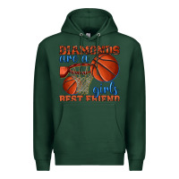 Sports Green diamonds are a girls best friend basketball Premium Hoodie - texasbilliewilder