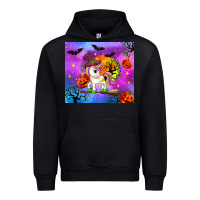 Black halloween unicorn Urban Hoodie - Zillion Design Studio