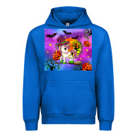 Cobalt halloween unicorn Urban Hoodie - Zillion Design Studio