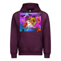 Mauve Wine halloween unicorn Urban Hoodie - Zillion Design Studio