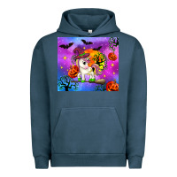 Pigment Midnight Navy halloween unicorn Urban Hoodie - Zillion Design Studio