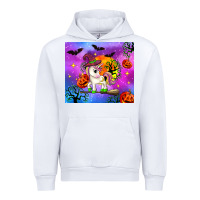 White halloween unicorn Urban Hoodie - Zillion Design Studio