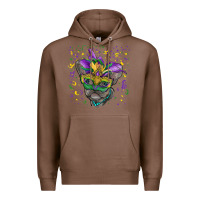Chestnut Mardi gras mask french bulldog Premium Hoodie - RanaPortraitStore