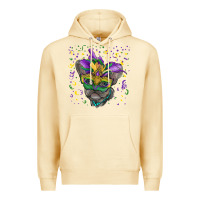 Pina Colada Mardi gras mask french bulldog Premium Hoodie - RanaPortraitStore