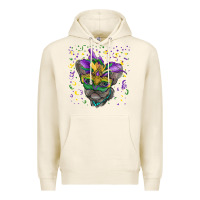 Tofu Mardi gras mask french bulldog Premium Hoodie - RanaPortraitStore