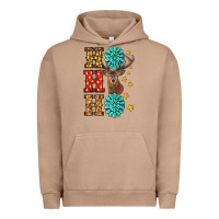 Pigment Burro Gemstone And Reindeer Christmas Ho Ho Ho Urban Hoodie - RanaPortraitStore