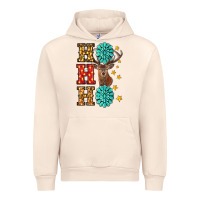 Sandshell Gemstone And Reindeer Christmas Ho Ho Ho Urban Hoodie - RanaPortraitStore