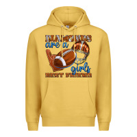 Antique Gold diamonds are a girls best friend football Premium Hoodie - texasbilliewilder