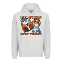 Dove Grey diamonds are a girls best friend football Premium Hoodie - texasbilliewilder