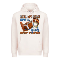 Pale Pink diamonds are a girls best friend football Premium Hoodie - texasbilliewilder