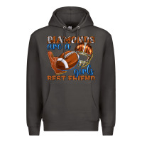Smoke diamonds are a girls best friend football Premium Hoodie - texasbilliewilder
