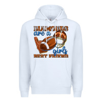 White diamonds are a girls best friend football Premium Hoodie - texasbilliewilder