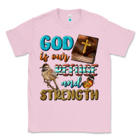 Bubblegum Pink God Is Our Refuge And Strength Classic Tee - BundleAndBundleShop
