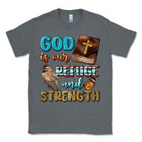 Charcoal Heather God Is Our Refuge And Strength Classic Tee - BundleAndBundleShop