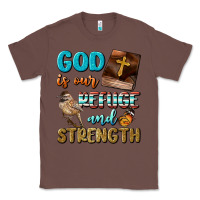 Chestnut God Is Our Refuge And Strength Classic Tee - BundleAndBundleShop