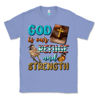 Colony Blue God Is Our Refuge And Strength Classic Tee - BundleAndBundleShop