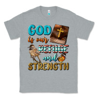 Heather Grey God Is Our Refuge And Strength Classic Tee - BundleAndBundleShop