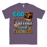 Lavender God Is Our Refuge And Strength Classic Tee - BundleAndBundleShop
