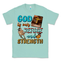 Seafoam God Is Our Refuge And Strength Classic Tee - BundleAndBundleShop