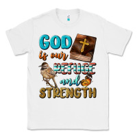 White God Is Our Refuge And Strength Classic Tee - BundleAndBundleShop