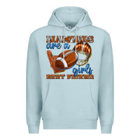 Blue Mist diamonds are a girls best friend football Premium Hoodie - texasbilliewilder