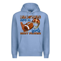 Colony Blue diamonds are a girls best friend football Premium Hoodie - texasbilliewilder