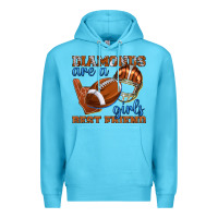 Ocean Blue diamonds are a girls best friend football Premium Hoodie - texasbilliewilder