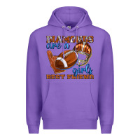 Purple diamonds are a girls best friend football Premium Hoodie - texasbilliewilder