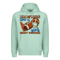 Seafoam diamonds are a girls best friend football Premium Hoodie - texasbilliewilder