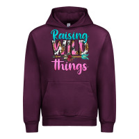 Mauve Wine raising wild things Urban Hoodie - texasbilliewilder