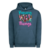 Pigment Midnight Navy raising wild things Urban Hoodie - texasbilliewilder