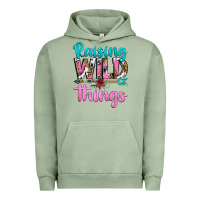 Pigment Oil Green raising wild things Urban Hoodie - texasbilliewilder